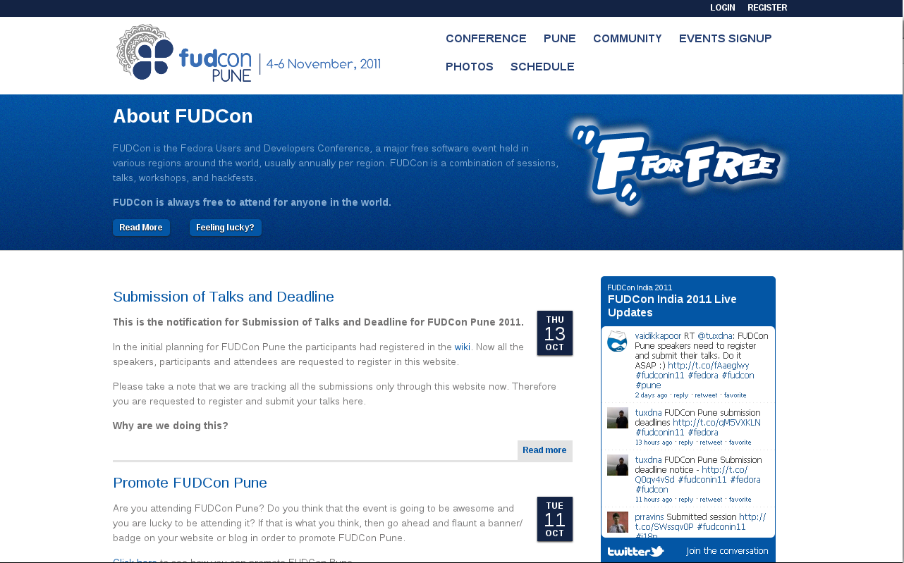 FUDCon Pune, India - 2011